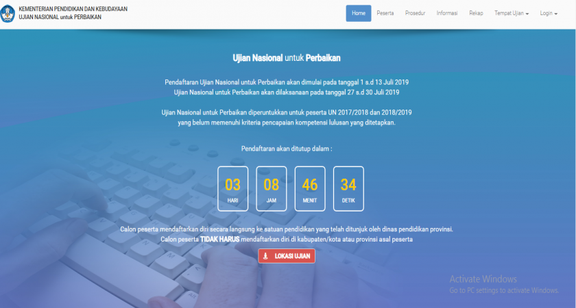 Pendaftaran Ujian Nasional Perbaikan 2019 SMAN 1 Pasir Penyu