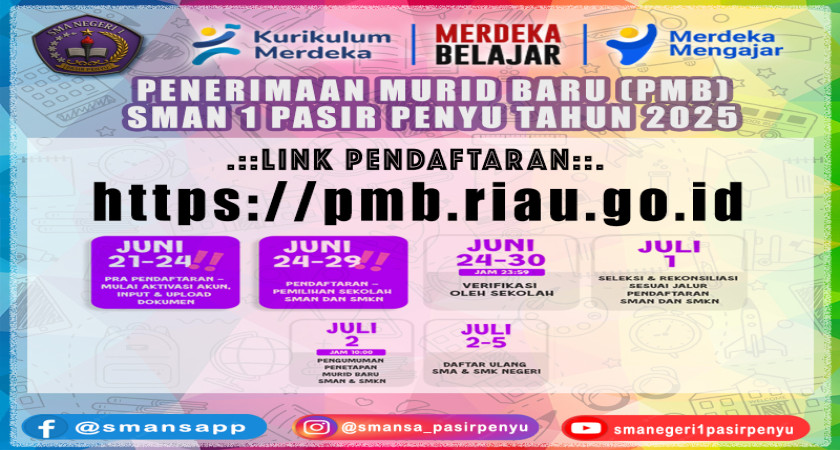 INFORMASI VERIFIKASI BERKAS SPMB SMAN 1 PASIR PENYU TAHUN 2025