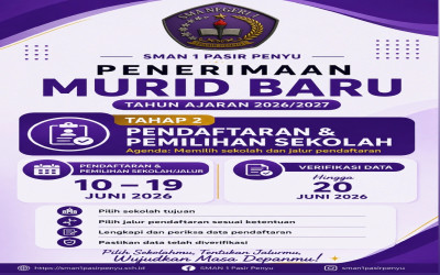 SPMB SMAN 1 PASIR PENYU 2026 Tahapan Ke 2